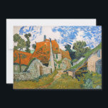Vincent van Gogh - Street in Auvers-sur-Oise Thank You Card<br><div class="desc">Street in Auvers-sur-Oise - Vincent van Gogh,  Oil on Canvas,  1890 in Auvers-sur-Oise</div>
