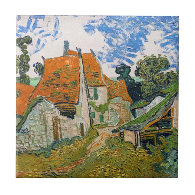 Vincent van Gogh - Street in Auvers-sur-Oise Tile (Front)
