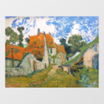 Vincent van Gogh - Street in Auvers-sur-Oise Window Cling<br><div class="desc">Street in Auvers-sur-Oise - Vincent van Gogh,  Oil on Canvas,  1890 in Auvers-sur-Oise</div>
