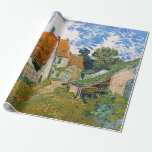 Vincent van Gogh - Street in Auvers-sur-Oise Wrapping Paper<br><div class="desc">Street in Auvers-sur-Oise - Vincent van Gogh,  Oil on Canvas,  1890 in Auvers-sur-Oise</div>