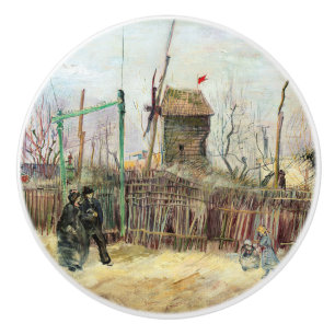 Vincent van Gogh - Street Scene in Montmartre Ceramic Knob