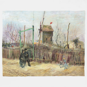 Vincent van Gogh - Street Scene in Montmartre Fleece Blanket