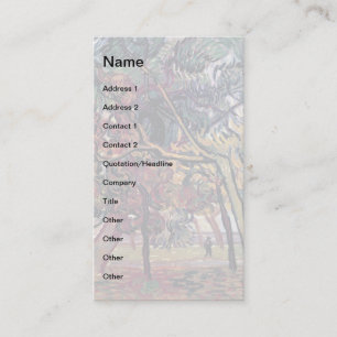 Vincent Van Gogh - Study Of Pine Trees Business Card