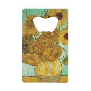 Vincent van Gogh Sunflowers, 1888 Credit Card Bottle Opener
