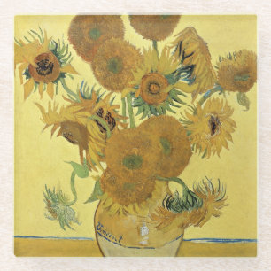 Vincent van Gogh Sunflowers, 1888 Glass Coaster