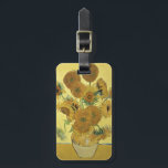Vincent van Gogh | Sunflowers, 1888 Luggage Tag<br><div class="desc">Image Collection Number:  BAL970  Sunflowers,  1888 (oil on canvas). Gogh,  Vincent van (1853-90) oil on canvas. National Gallery,  London,  UK .  1888</div>