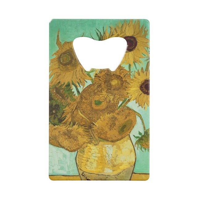 Vincent van Gogh | Sunflowers, 1888 Wallet Bottle Opener (Front)