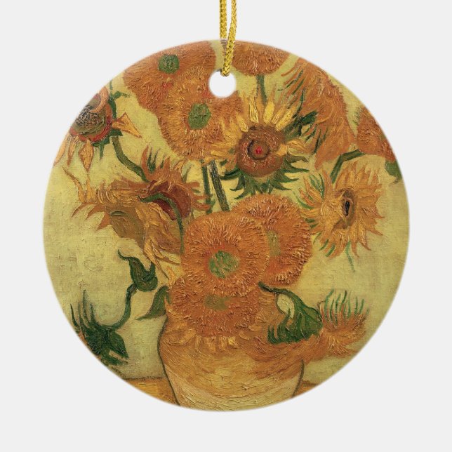 Vincent van Gogh | Sunflowers, 1889 Ceramic Ornament (Front)