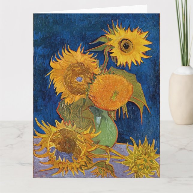 Vincent Van Gogh - Sunflowers, 2nd Version Card (Front)
