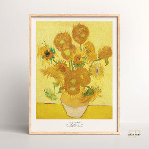 Vincent van Gogh Sunflowers Arles Art Print Retro