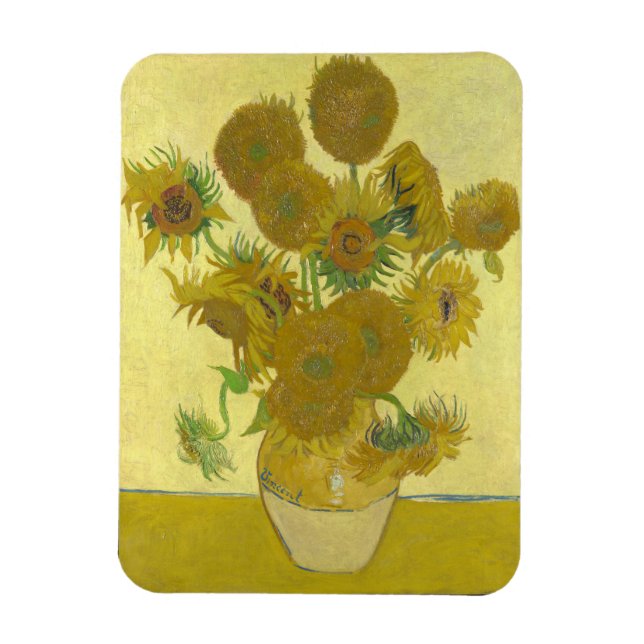 Vincent Van Gogh - Sunflowers, Fourth Version Magnet (Vertical)