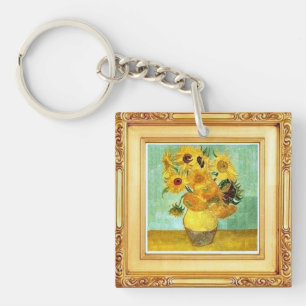 Vincent Van Gogh - Sunflowers Key Chain