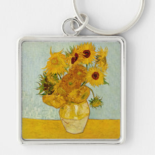 Vincent Van Gogh Sunflowers Keychain