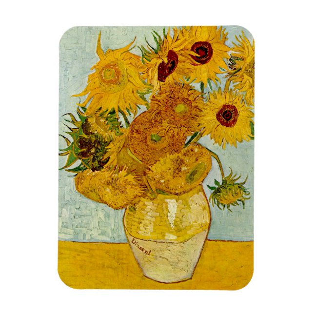 Vincent Van Gogh Sunflowers Magnet (Vertical)