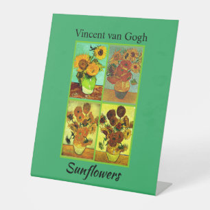Vincent van Gogh, Sunflowers, Pedestal Sign