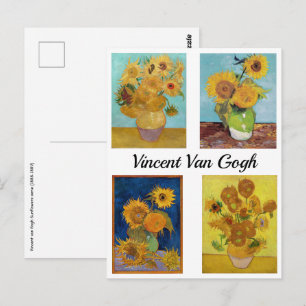 Vincent Van Gogh Sunflowers Serie Postcard