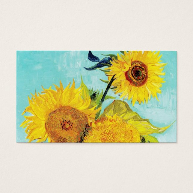 Vincent van Gogh Sunflowers Vase First Turquoise (Front)