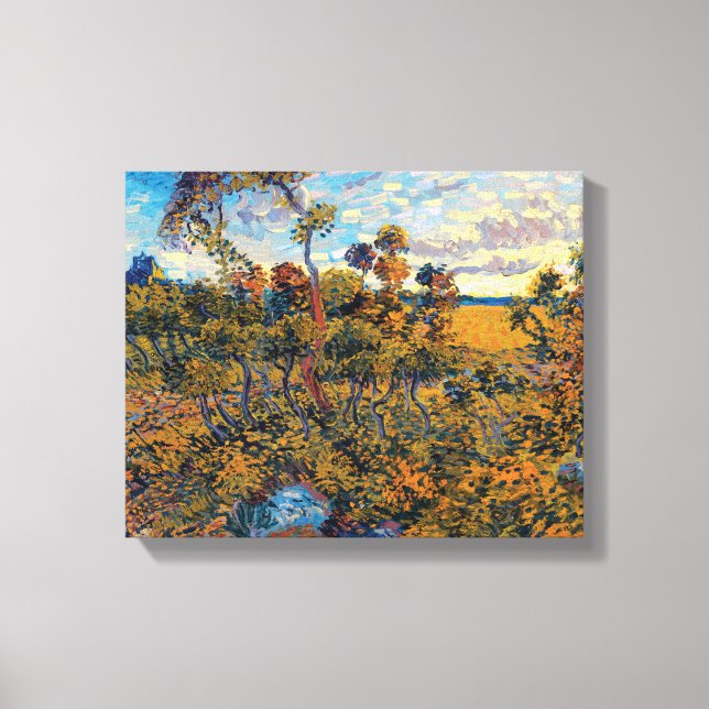 Vincent Van Gogh - Sunset at Montmajour Fine Art Canvas Print (Front)