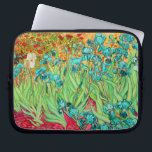 vincent van gogh teal irises laptop sleeve<br><div class="desc">Van Gogh purple irises.   Digitally enhanced by PixDezines.
com.   All rights reserved</div>