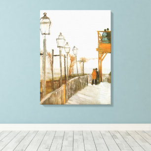 Vincent van Gogh - Terrace and Observation Deck Canvas Print