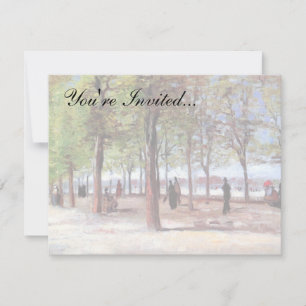 Vincent Van Gogh - Terrace in Luxembourg Garden Invitation