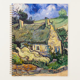 Vincent Van Gogh - Thatched Cottages at Cordeville Planner