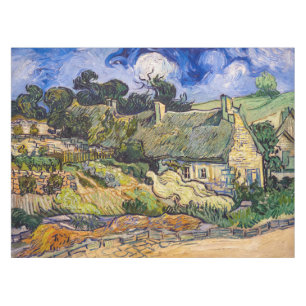 Vincent Van Gogh - Thatched Cottages at Cordeville Tablecloth