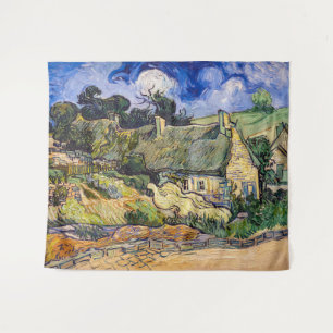 Vincent Van Gogh - Thatched Cottages at Cordeville Tapestry