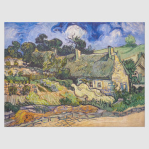Vincent Van Gogh - Thatched Cottages at Cordeville Tissue Paper