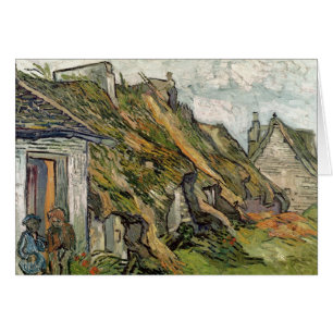 Vincent van Gogh Thatched Cottages in Chaponval