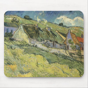 Vincent van Gogh - Thatched Cottages Mouse Pad