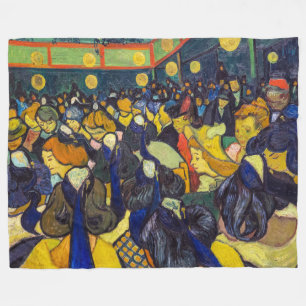 Vincent van Gogh - The ballroom at Arles Fleece Blanket