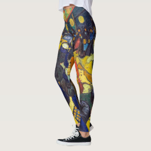 Vincent van Gogh - The ballroom at Arles Leggings