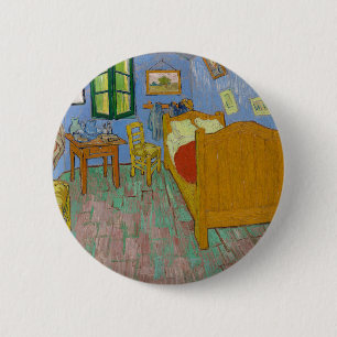 Vincent Van Gogh The Bedroom 2 Inch Round Button