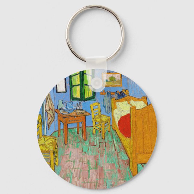 Vincent Van Gogh The Bedroom in Arles Keychain (Front)