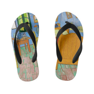 Vincent Van Gogh The Bedroom in Arles Kid's Flip Flops