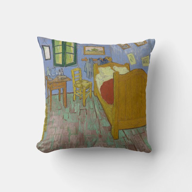 Vincent Van Gogh The Bedroom Throw Pillow (Front)