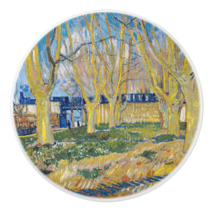 Vincent van Gogh - The Blue Train Ceramic Knob