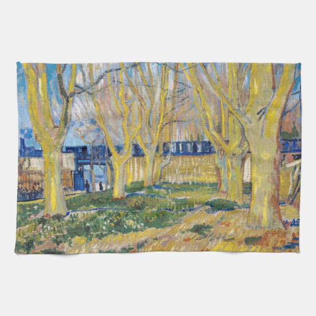 Vincent van Gogh - The Blue Train Kitchen Towel (Horizontal)