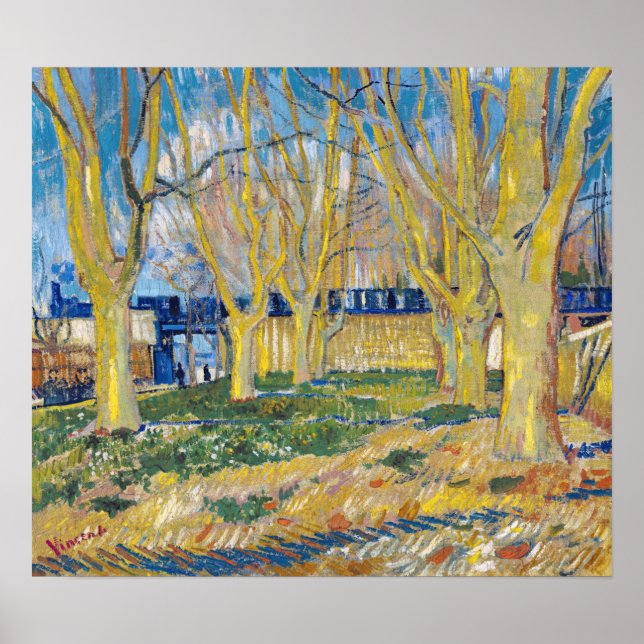 Vincent van Gogh - The Blue Train Poster (Front)