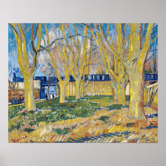 Vincent van Gogh - The Blue Train Poster (Front)