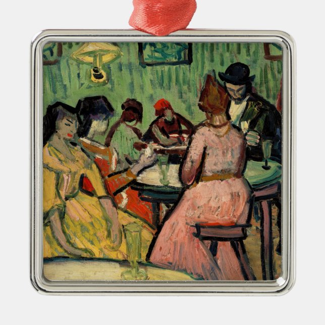 Vincent van Gogh - The Brothel Metal Ornament (Front)