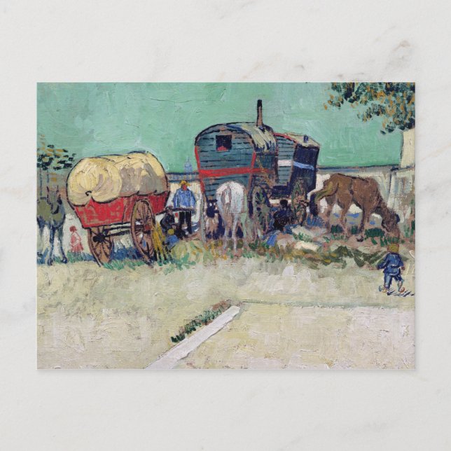 Vincent van Gogh | The Caravans, Gypsy Encampment Postcard (Front)