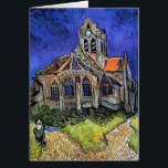 Vincent Van Gogh - The Church at Auvers<br><div class="desc">Oil on canvas from 1890, Van Gogh painted this after leaving the asylum at Saint-Rémy and moving to Auvers-sur-Oise to be treated by Dr. Paul Gachet. Unlike similar stores, Art Lover's Cafe features classic, high resolution works of art that have been carefully restored, colour-balanced & retouched to remove spots &...</div>