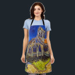 Vincent van Gogh - The Church at Auvers Apron<br><div class="desc">The Church at Auvers / l'Eglise à Auvers-sur-oise by Vincent Van Gogh in 1890</div>