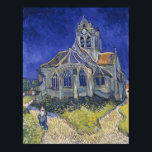 Vincent Van Gogh The Church at Auvers Art Painting Poster<br><div class="desc">"The Church at Auvers, " painted by Vincent van Gogh in June 1890, is a prominent oil painting depicting the Église Notre-Dame-de-l'Assomption in Auvers-sur-Oise, France. The original painting, which now resides in the Musée d'Orsay in Paris, shows the church as a dominant, almost looming, figure against a vivid blue sky...</div>