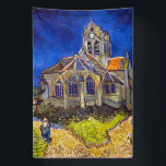 Vincent van Gogh - The Church at Auvers Banner<br><div class="desc">The Church at Auvers / l'Eglise à Auvers-sur-oise by Vincent Van Gogh in 1890</div>