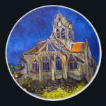 Vincent van Gogh - The Church at Auvers Ceramic Knob<br><div class="desc">The Church at Auvers / l'Eglise à Auvers-sur-oise by Vincent Van Gogh in 1890</div>