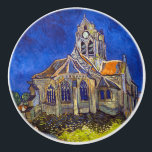 Vincent van Gogh - The Church at Auvers Ceramic Knob<br><div class="desc">The Church at Auvers / l'Eglise à Auvers-sur-oise by Vincent Van Gogh in 1890</div>