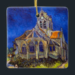 Vincent van Gogh - The Church at Auvers Ceramic Ornament<br><div class="desc">The Church at Auvers / l'Eglise à Auvers-sur-oise by Vincent Van Gogh in 1890</div>